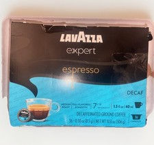 Lavazza Expert Espresso Decaf, Medium Roast 36 Capsules BB 02/28/27 OPEN BOX..