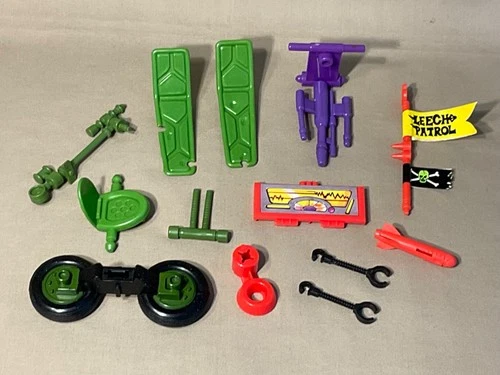 Vintage TMNT  Parts Lot - Technodrome, Plunger Gun and Footski