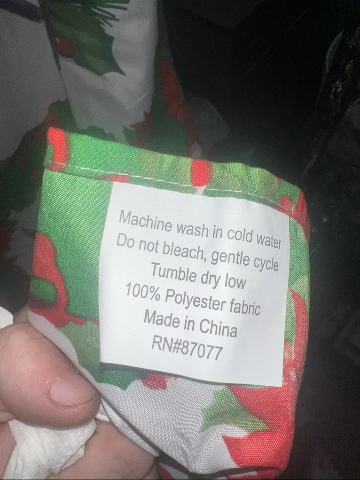 Cortina de ducha vintage de Navidad de pascua y pájaros ropa de cama 72x70 Foto 4 de 4