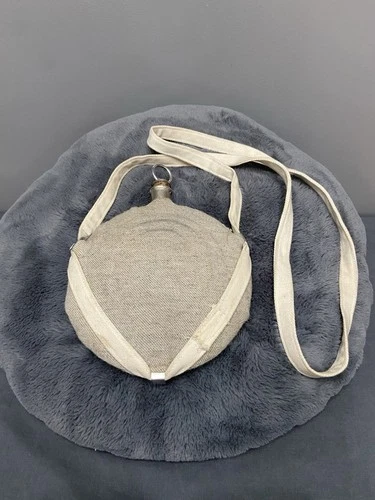 Reproduction American Civil War Canteen Stainless Steel Bullseye Pattern Reenact