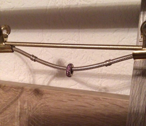 Original Pandora Charm , Funkelndes Zwischenelement (Lila Klare Zirkonia) - Bild 1 von 2