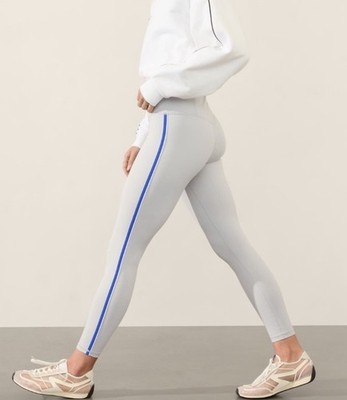 Elation Ultra High Rise Piping LeggingColor: Galactic Grey
