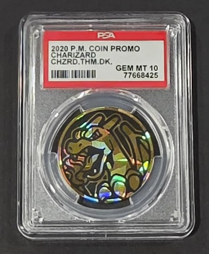 Charizard Theme Deck Holo Pokemon Coin 2020 Promo Vivid Voltage PSA 10 GEM MINT