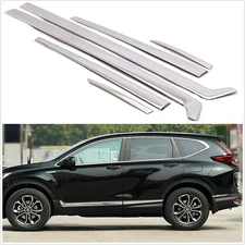 Fit For Honda 2017-2021 CRV Chrome Body Door Molding Trim Cover Stainless Dimpof