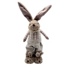 Osterhase mit ausziehbaren Beinen Beige ca.55-65 cm