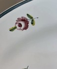 Made in Italy Beautifully Handpainted White W/Pink Roses Ceramic 15” Platter EUC — photo 3