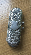 Antique Vintage Solid Sterling Silver Cheroot Holder Case. Rare. Unusual.