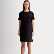 Everlane Black Cotton The Weekend T-shirt Dress size S