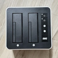 OWC Dual Bay Drive Dock Solution Thunderbolt 2 Silver USB 3.0 OWCTB2U3DRVDCK