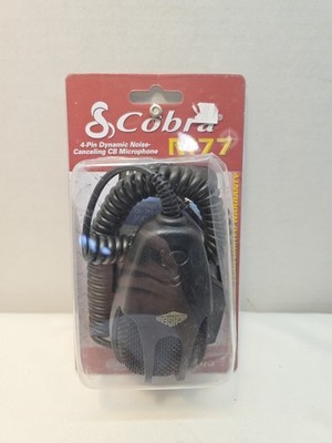  NEW Cobra M77 4-Pin Noise Canceling CB Microphone 9 Foot Cord Highgear 