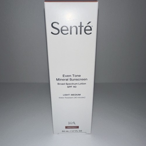 Protector solar mineral tono uniforme Sente FPS 40 medio claro 1,7 OZ 50 ml EXP 11-2026 - Imagen 1 de 5