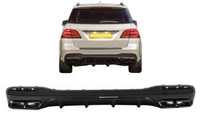 Diffusor Auspuff Tipps für Mercedes GLE W166 SUV Sport Line 15-18 Night Package Diffusor Auspuff Tipps für Mercedes GLE W166 SUV Sport Line 15-18 Night Package