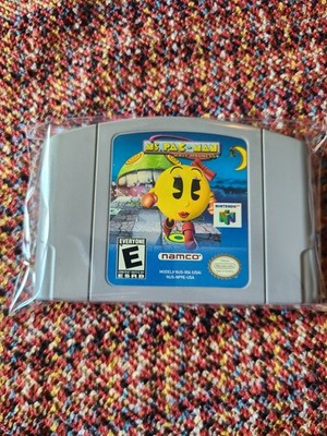Ms Pac Man Maze Madness N64 Nintendo 64 Tested Working Pins Cleaned Authentic