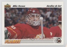 1991-92 Upper Deck French Mike Vernon #163 HOF 0i7t