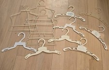 Lot Of 11 Vintage 1950s 60s Plastic Baby Toddler Clothes Hangers Tiny Tots Sears