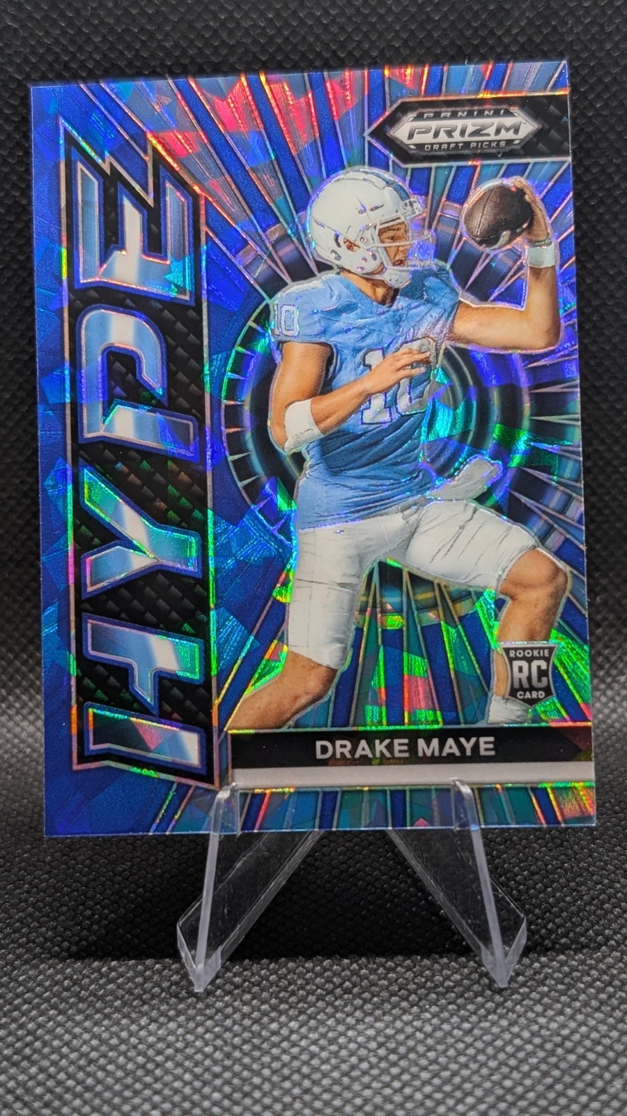 2024 Panini Prizm Draft Picks - Hype Drake Maye #HP-DM Blue Ice Prizm /99 (RC)