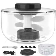 Fruit Cleaner Bowl & Fruit and Vegetable Washing Machine & Salad Spinner 3-in-1,