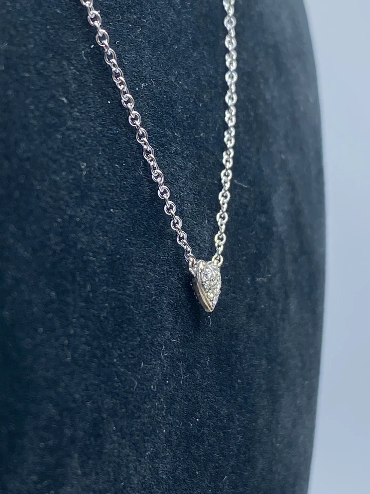 Collar Judith Jack plata esterlina pavé 2 caras cristal y marcasita 2,0 g Foto 3 de 4