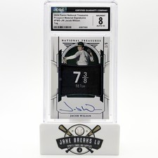 2024 National Treasures TAG AUTO Prospect Material Signature /5 CGC 8 Auto 10!🔥