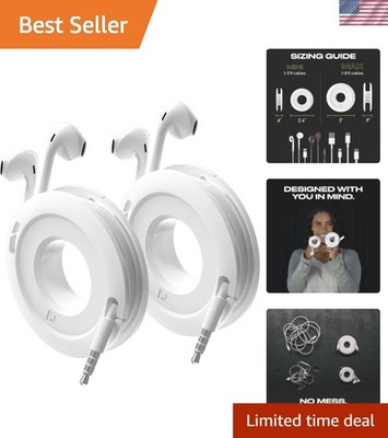 Side Winder Mini and Max Headphone, Earbud and Charging Cable Winder and Orga...