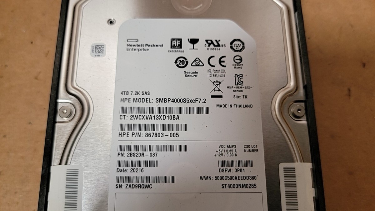 3.5 HDD 4TB 2本セット※管理番号㊶㊷ 3.5 HDD 4TB 2本セット※管理番号52•53 - メルカリ