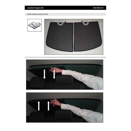 Parasole per Opel Insignia 4 porte anno 09-16, pannelli posteriori + lunotto - Foto 12 di 18