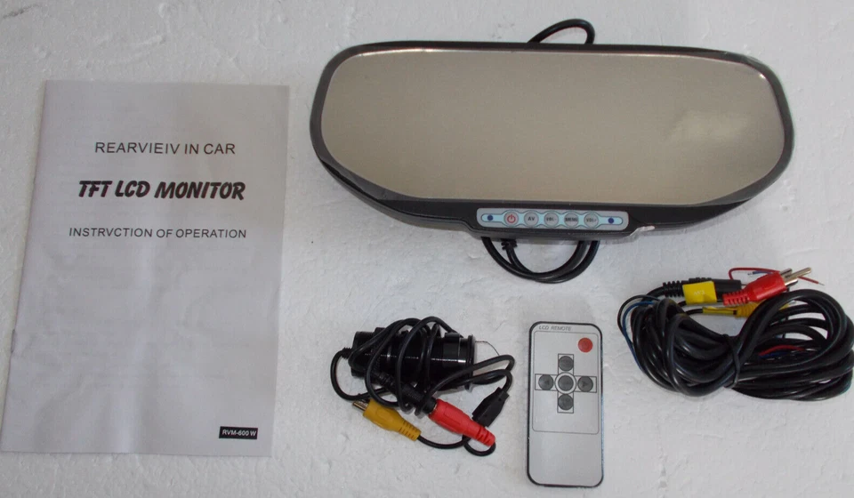 Rearview Mirror In-Car LCD 6 inch Monitors RVM-600W NEW - Image 2 of 4