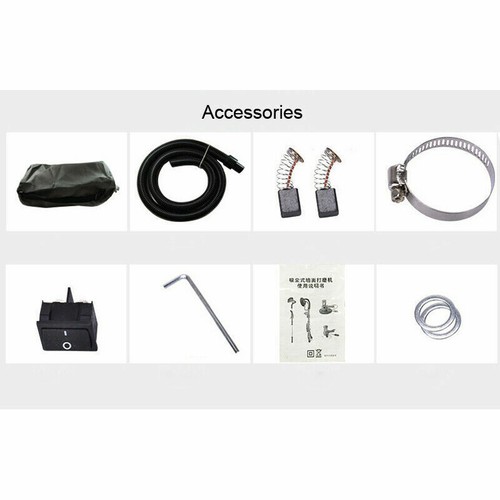 220V 1250W Electric Wall Polishing Machine Drywall Sander w/LED Light+Vacuum Bag - Foto 11 di 11