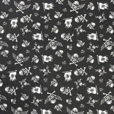 NEW BLACK&WHITE 100% COTTON FABRIC per metre, CHEVRON, POLKA, STRIPES, FEATHERS