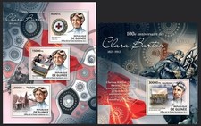 Guinea 2012 MNH MS+SS, 100th Ann. of Clara Barton Red Cross, Nurse, Ambulance