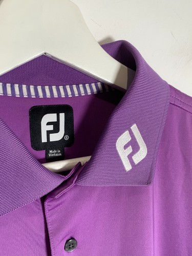 FootJoy Titleist Tour Issue Golf Polo T-Shirt Small S VGC purple classic - Picture 3 of 6