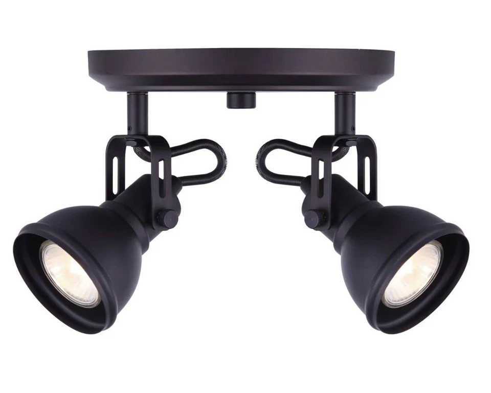 Canarm ICW622A0210 Bronze Polo 2-Light 8"W Accent Light Or Wall Sconce - Image 4 of 4