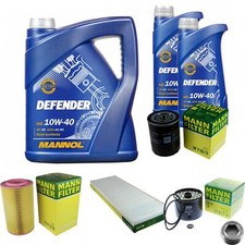 Mann Inspection Set 7 L mannol Defender 10W-40 pour Fiat Ducato Bus 1.9 Td