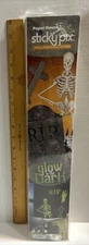 GLOW IN THE DARK RIP GRAVE STICKY PIX SELF ADHESIVE WALL DECOR DECAL STICKER(B-K