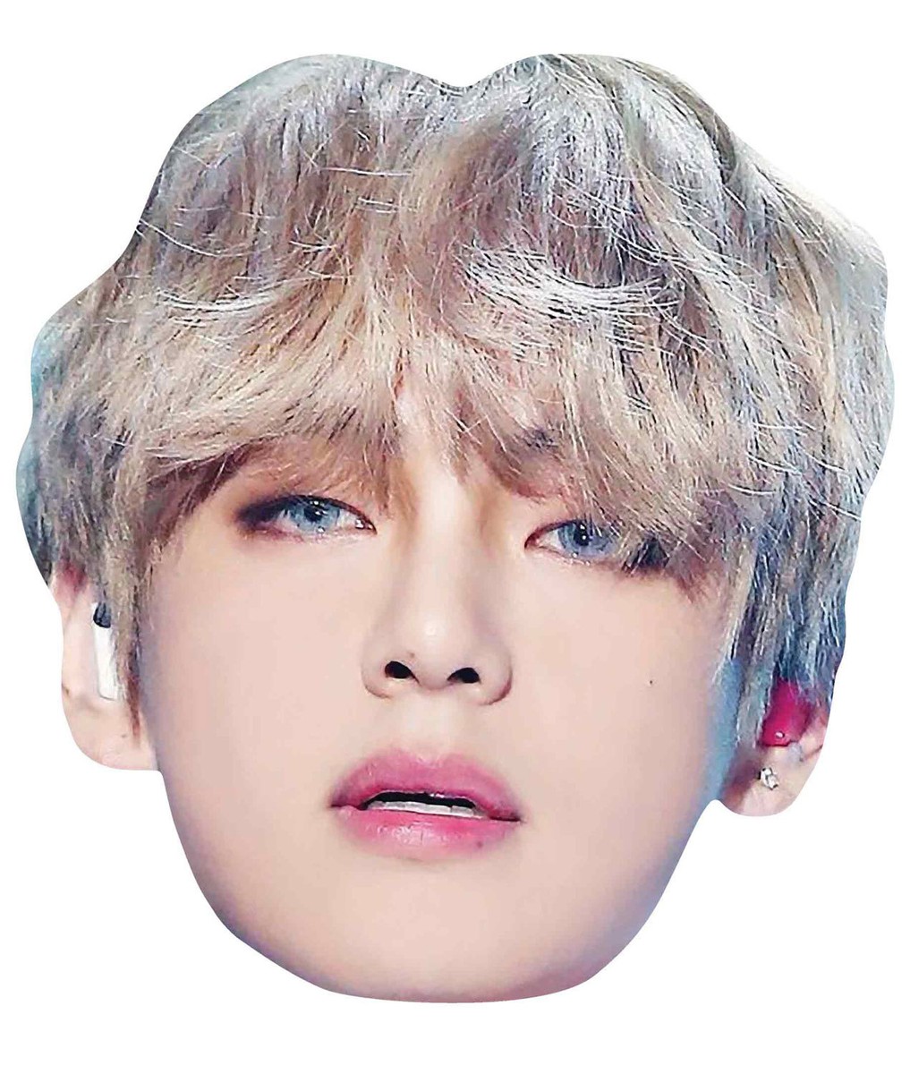 V from Bangtan Boys Single 2D Card Party Face Mask - Kim Taehyung