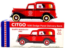 1:25 Spec.Cast 1936 DODGE PANEL Money Bank Truck in CITGO Logo Limited Edition