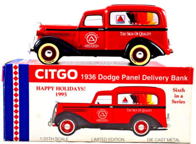 1:25 Spec.Cast 1936 DODGE PANEL Money Bank Truck in CITGO Logo Limited Edition
