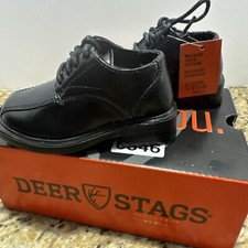 Deer Stags Children's Gabe Dress Comfort Oxford, Black, 5T Cpix New