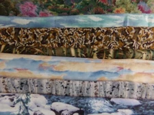 SCENERY flowers house Forest SKY Cotton FABRIC U-Pick READ 4 Info 1/2 yd BTHY