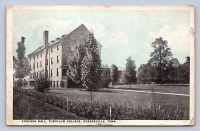 JH7/ Greenville Tennesee Postcard c1910 Louis Sullivan Tusculum College 153
