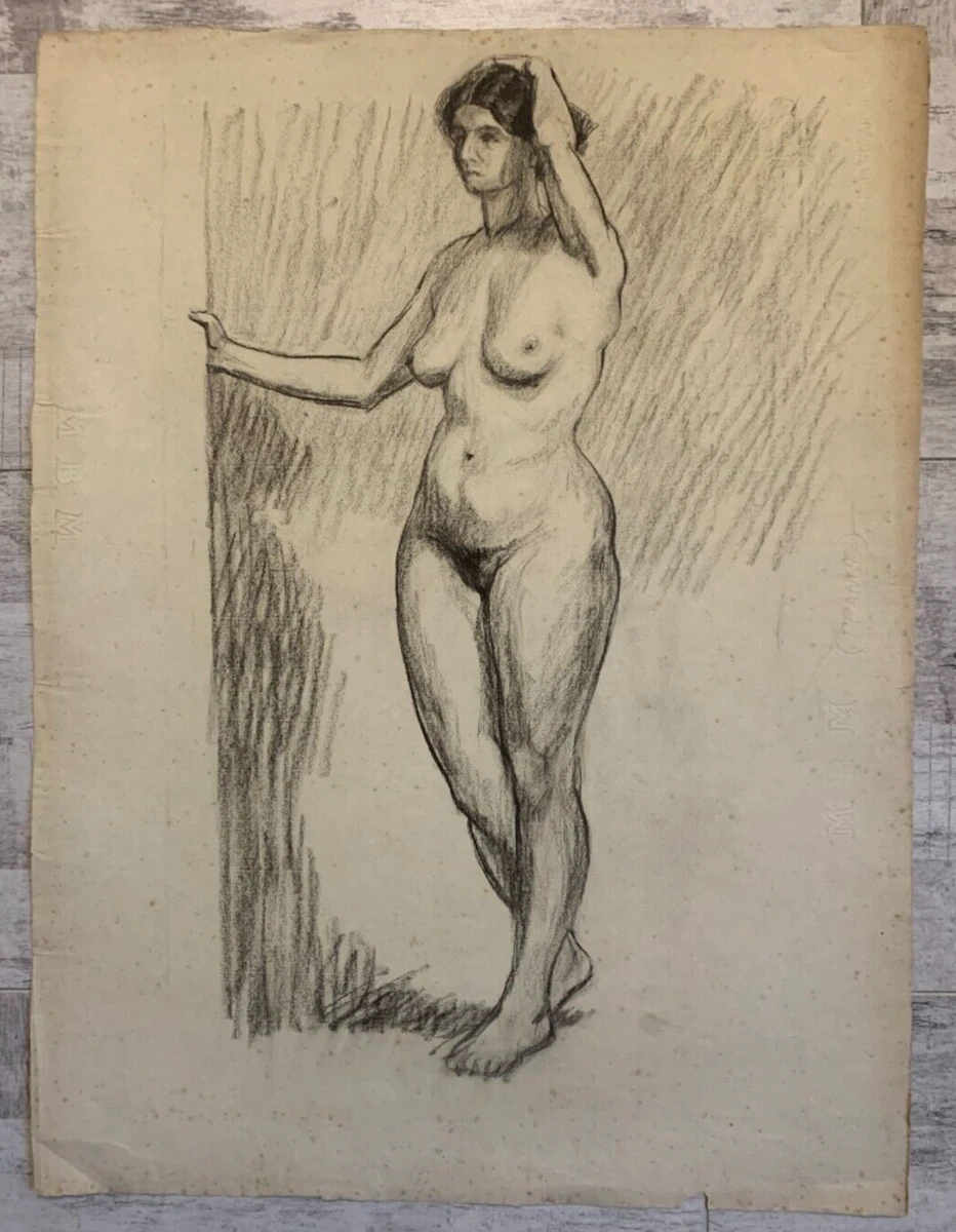 Ancien Fusain fixé Femme Nue Modèle Beauté études Coiffure 63 x 47,5 cm eBay Ancien Fusain fixé Femme Nue Modèle Beauté études Coiffure 63 x 47,5 cm eBay image