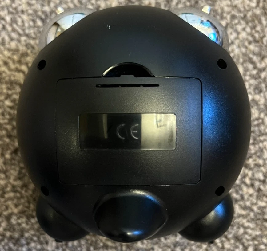 Despertador Digital 2 Ajustes de Alarma Diseño Moderno Negro con Blanco Foto 4 de 4