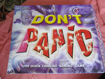 2003 Drumond Park Dan't Panic Quick Thinking Namensspiel 100 % vollständig & funktionsfähig