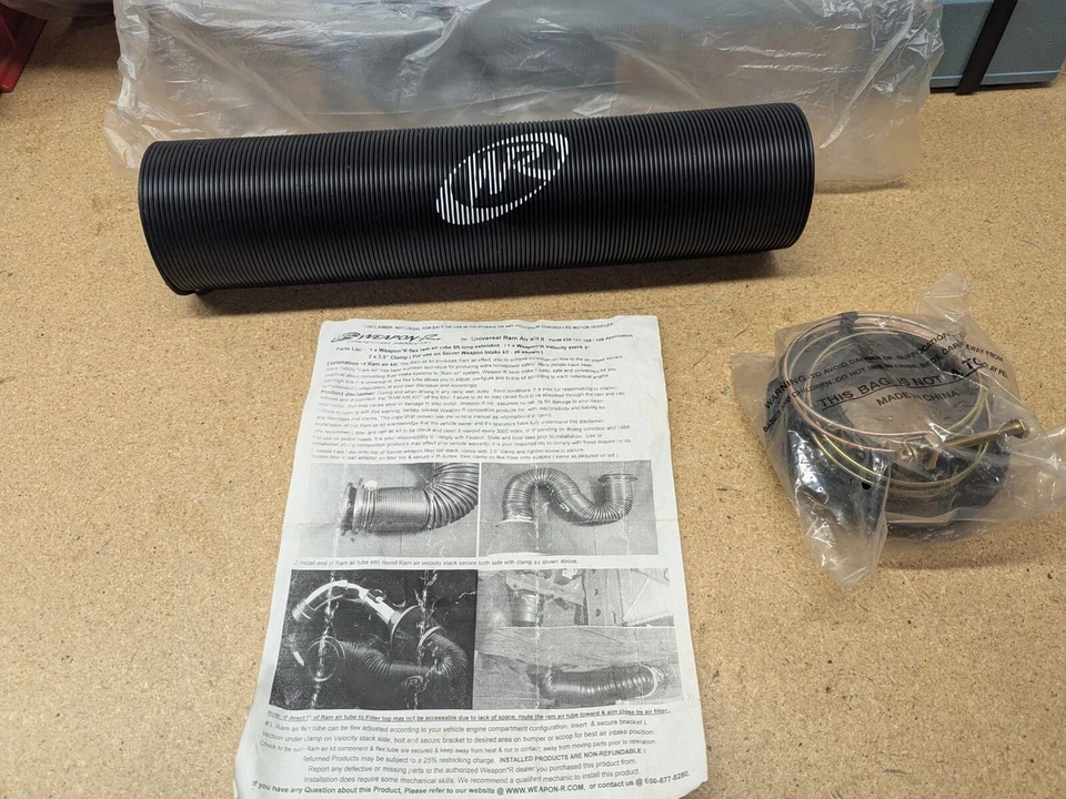 intake ram air kit 2 secret weapon r pn 838111108/109 Foto 2 de 2