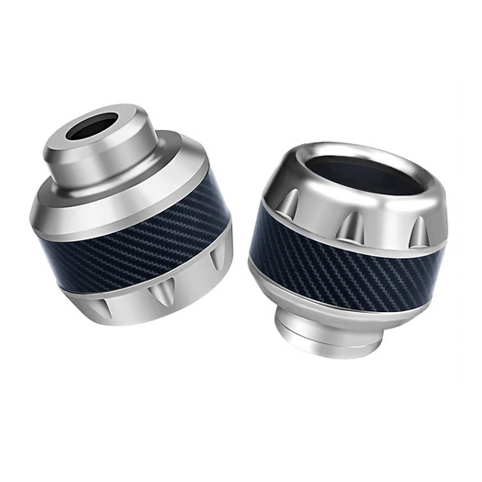 1Pair Motorcycle Motorbike Front Fork Wheel Frame Slider Crash Protector Alloy - Image 2 of 4