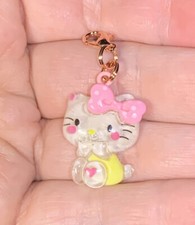 Hello Kitty Charm Zipper Pull  Keychain Add On Clip 
