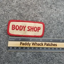 Vintage Body Shop Patch Car Mechanic Auto Shop Work Uniform 70s 80s