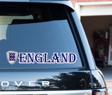England window  bumper stickers/decals 200mm unofficial fan tag Football Cricket