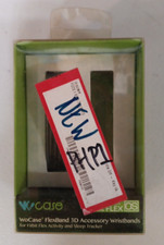 WoCase Flexband Fitbit Flex Tracker Unisex Gray/Green Wrist BAND 2-pk NEW PHP1 