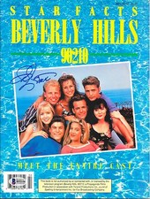 IAN ZIERING Signed STAR FACTS Magazine BEVERLY HILLS 90210 Luke Perry BAS COA
